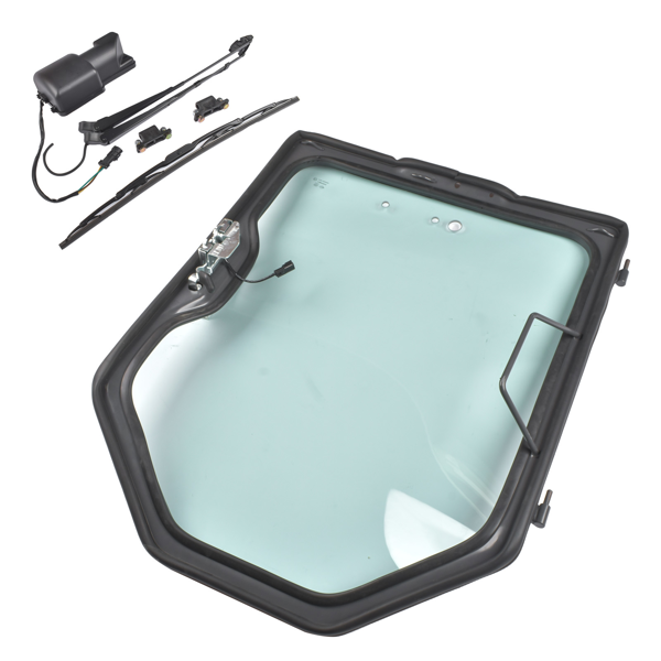 挡风玻璃 Front Door Frame & Window Assembly with Wiper + Motor Replacement for Bobcat S130 S150 S160 S175 S185 T110 T140 T180 T190 T200-7