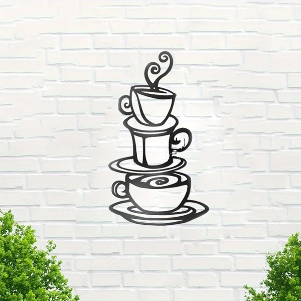 CIFbuy简约咖啡墙饰现代厨房咖啡吧台装饰(TikTok、temu下自提)-5