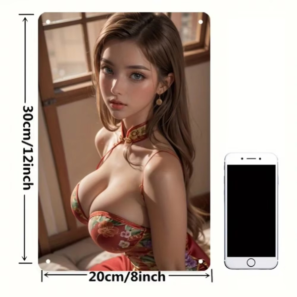 CIFbuy复古花朵铝壁饰客厅咖啡厅装饰 TikTok、temu下自提-3