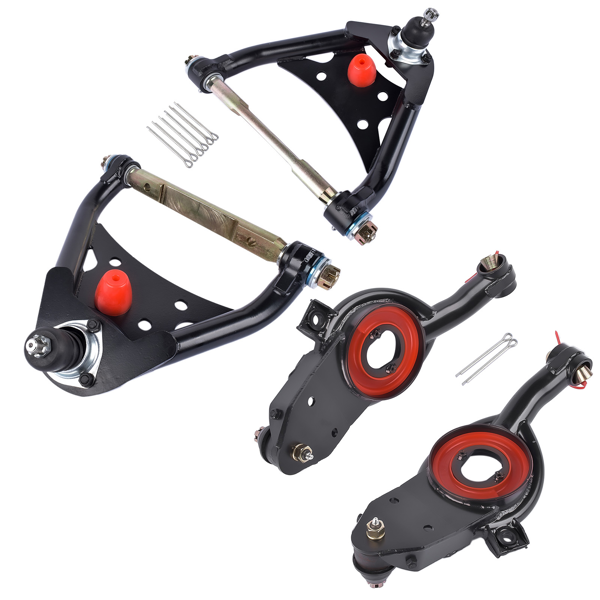 控制臂 4Pcs Upper Lower Control Arm Kit Fit for Chevrolet Bel Air Caprice Impala Sedan Wagon 1965-1970-2