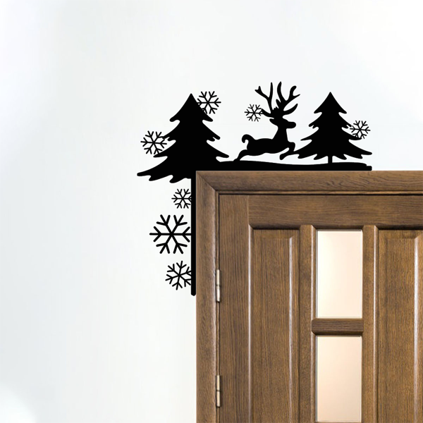 CIFbuy古风卷纹自粘墙贴 卧室客厅装饰易安装可移除(TikTok、temu下自提)-2