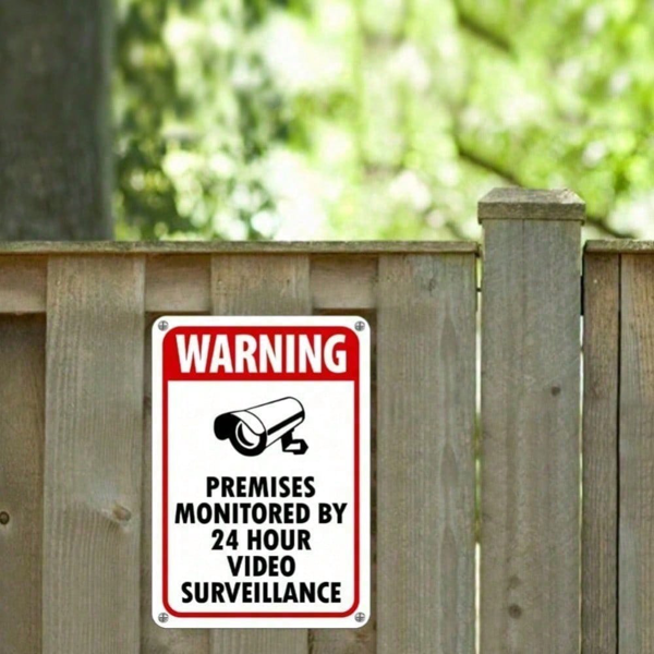 CIFbuy 24/7监控警示牌 坚固耐用室内室外通用（TikTok、temu下自提）-1