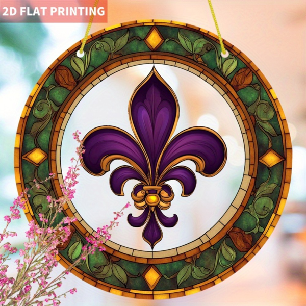 CIFbuy圆形阳光捕捉器 亚克力彩色玻璃风格窗挂装饰 家居节日装饰（TikTok、temu下自提）-4