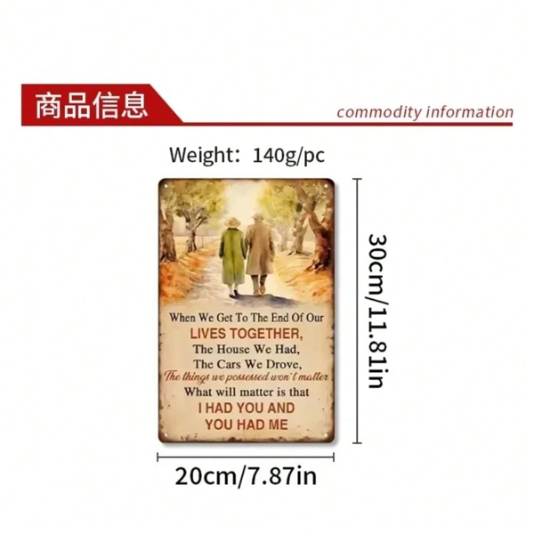 CIFbuy复古创意口号金属墙面装饰画 适用于酒吧咖啡馆复古主题场所（TikTok、temu下自提）-5