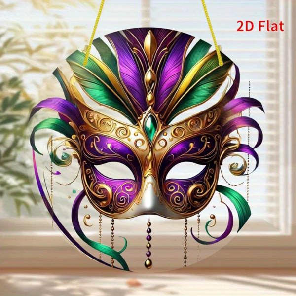 CIFbuy 七彩亚克力圆挂饰 家居花园装饰节日礼物（TikTok、temu下自提）-1