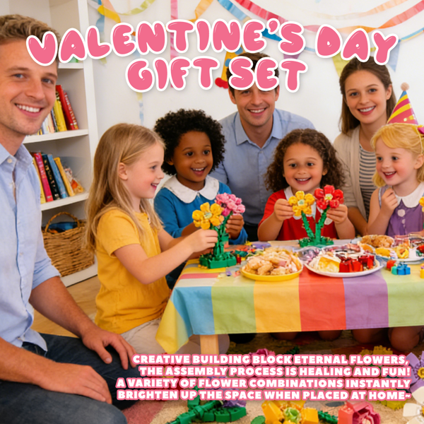 成人青少年儿童适用的24天圣诞倒计时花束积木，包含24种不同花卉，独特的降临节日历，适合女性、女孩和男孩。-5