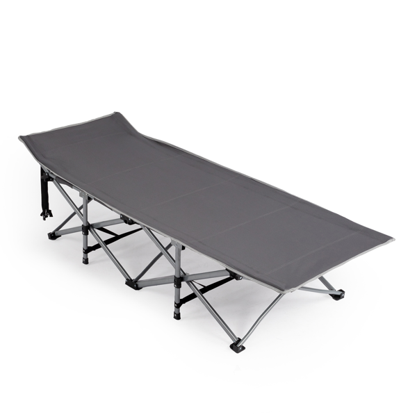 75*28*15in 灰色 户外行军床 10脚铁管 牛津布 折叠翘头 带软垫 150kg-12