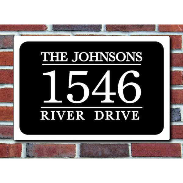 CIFbuy 金属定制家庭姓名地址牌个性化家居装饰 (TikTok、temu下自提)-1