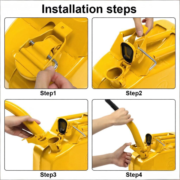 铁制 0.6mm 油桶 美式 黄色 2幅手套-6