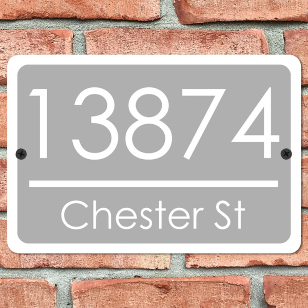 CIFbuy个性化定制金属门牌号码牌12x8英寸家居地址标识(TikTok、temu下自提)-5