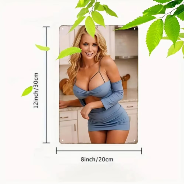 复古防水防尘铝金属墙壁装饰家居酒吧假日派对装饰定制（TikTok、temu下自提）-3