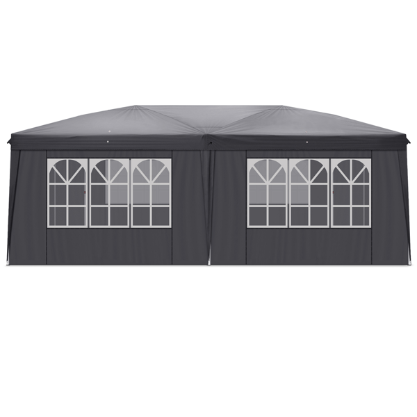 10*20ft  深灰色  6片面-4个窗  28/22MM脚管 10X20MM交叉杆  折叠棚 210D牛津布  喷塑铁管  配拎包 便携-9