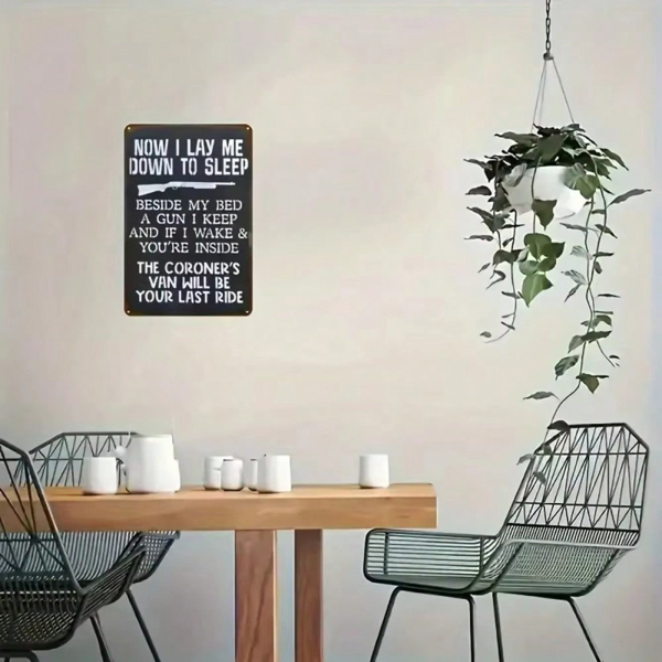 CIFbuy枪形金属装饰牌家居酒吧洞室装饰标志（TikTok、temu下自提）-3