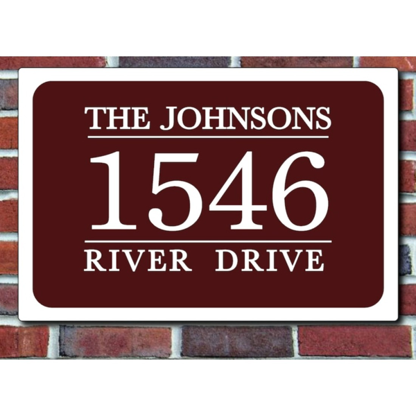 CIFbuy 金属定制家庭姓名地址牌个性化家居装饰 (TikTok、temu下自提)-2