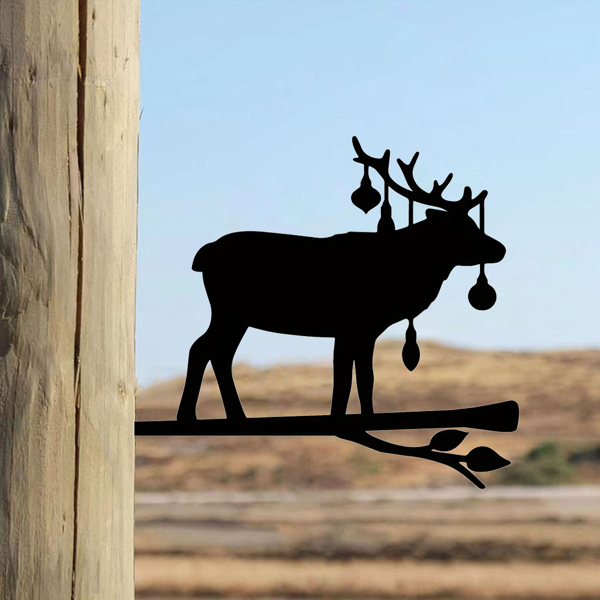 CIFbuy奇幻铁制麋鹿雕塑庭院户外装饰 (TikTok、temu下自提)-3