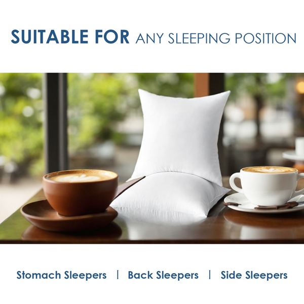 高品质抱枕填充芯，规格20*20英寸。采用环保聚酯纤维，触感柔软，久用不易变形。是替换旧枕芯或为新枕套配备内胆的理想选择。白色通用，适用于多种室内场景。-3