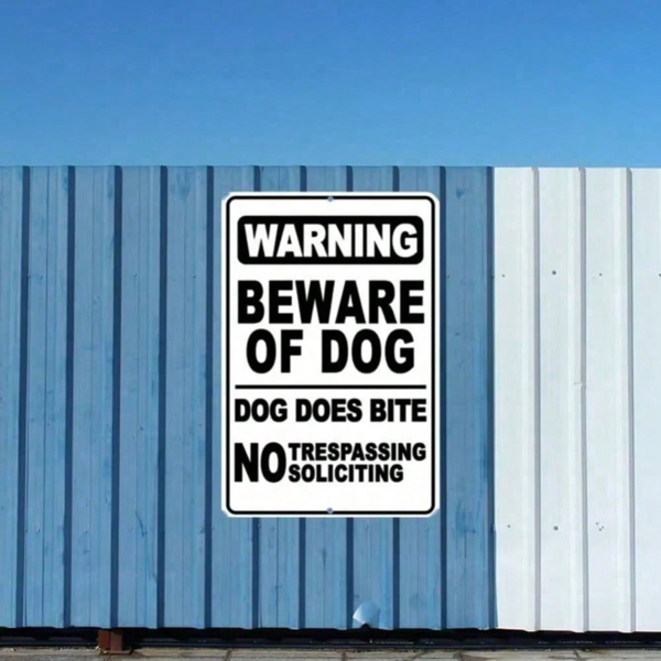 CIFbuy预防犬只提示牌家庭安防户外室内趣味庭院墙面装饰（TikTok、temu下自提）-10