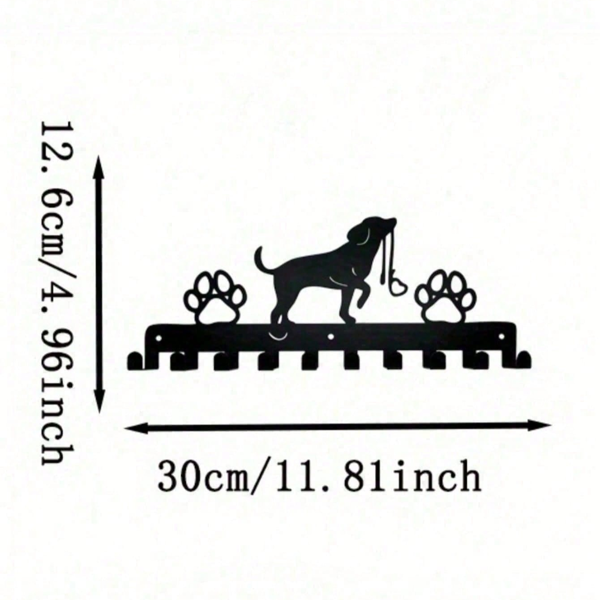 CIFbuy农家风金属狗挂钩墙面装饰 多功能门厅钥匙架厨房收纳 TikTok、temu下自提-3