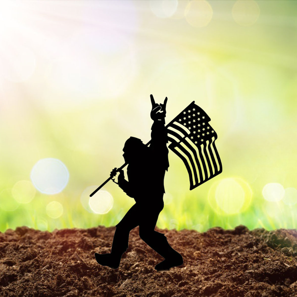 CIFbuy户外装饰铁制蝴蝶花园桩 优雅庭院草坪艺术点缀(TikTok、temu下自提)-3