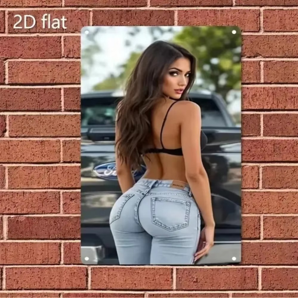 CIFbuy 波西米亚方形铝墙饰 幽默家庭酒吧节日装饰（TikTok、temu下自提）-1