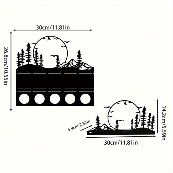CIFbuy现代鹿角烛台套件 双只装 农场风格家居装饰品（TikTok、temu下自提）-6