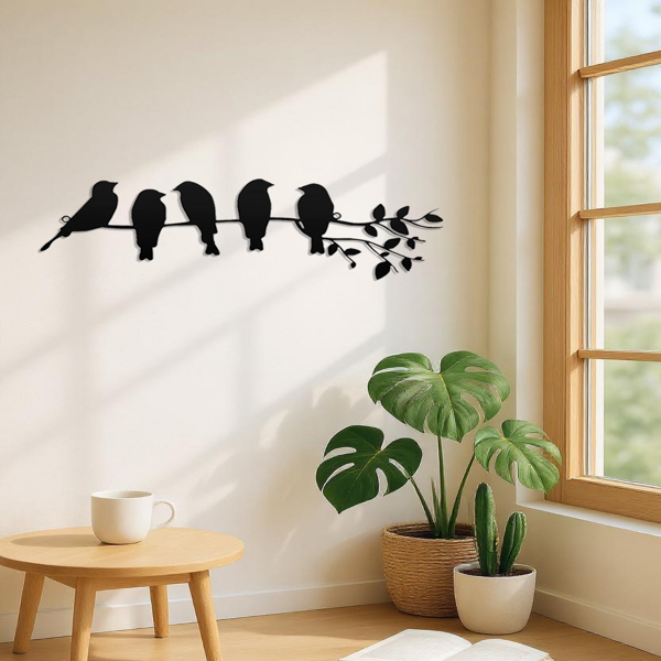 CIFbuy哥特乌鸦金属墙艺客厅卧室装饰万圣节礼物（TikTok、temu下自提）-7