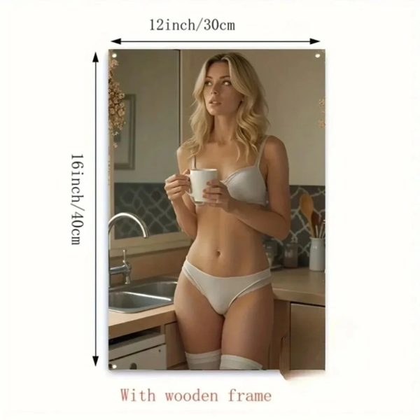 CIFbuy宁静女性立体压纹铝墙艺 客厅卧室家居装饰品(TikTok、temu下自提)-4