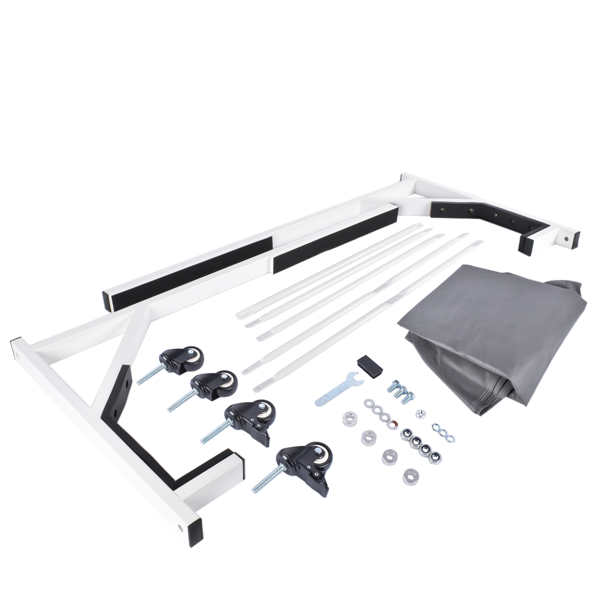 硬顶敞篷架 White Hard Top Storage Cart with Dust Cover Fits for Chevrolet Corvette C4 Mercedes-Benz R129-3