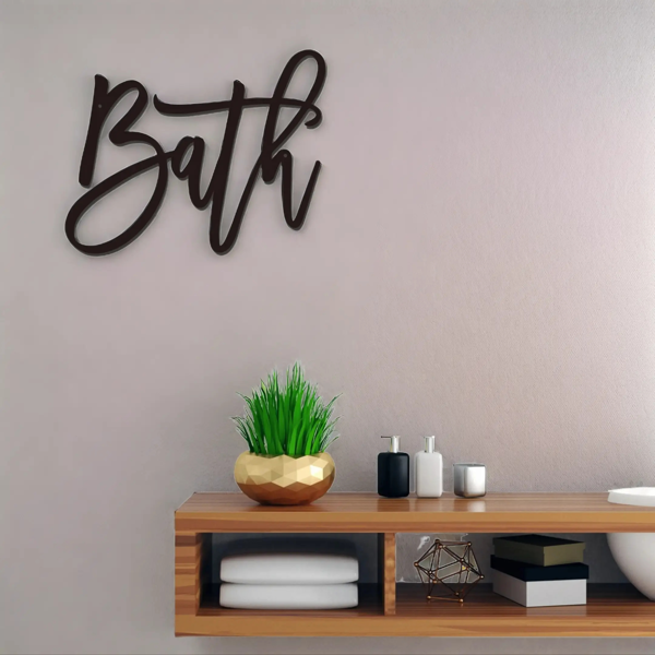 CIFbuy复古工业风水性防锈铁制装饰墙牌客厅厨房卧室浴室挂饰（TikTok、temu下自提）-1