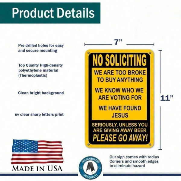 CIFbuy搞怪幽默禁止推销告示牌 TikTok temu下自提-8