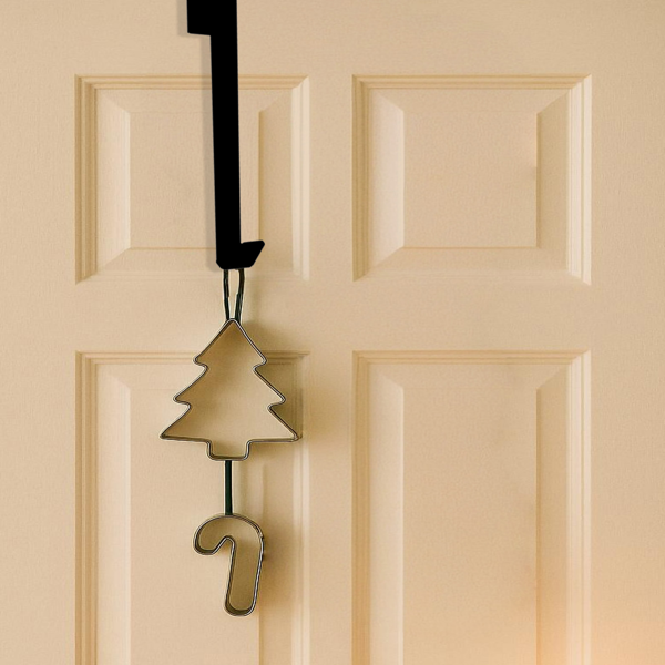 CIFbuy Halloween Christmas Door Decor Wreath Hanger Gothic Holiday Wall Decor for Home Office (TikTok、temu下自提)-2