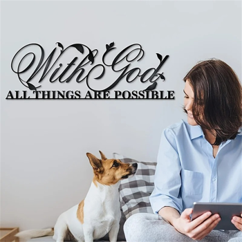 CIFbuy复古仿旧铁制墙面装饰牌励志经文居家客厅卧室办公室入口装饰(TikTok、temu下自提)