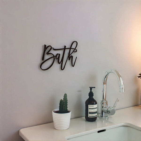 CIFbuy复古工业风水性防锈铁制装饰墙牌客厅厨房卧室浴室挂饰（TikTok、temu下自提）-2