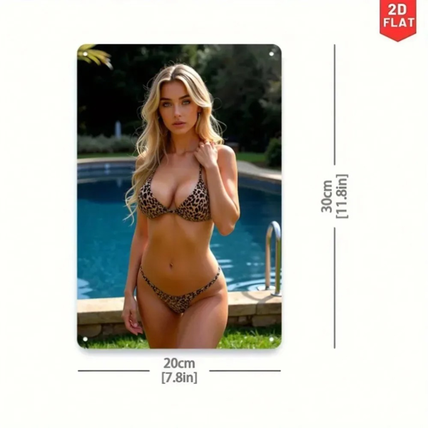 CIFbuy复古金属墙壁装饰牌2D平面家居艺术适用于卧室客厅办公室DIY装饰礼物(TikTok、temu下自提)-3