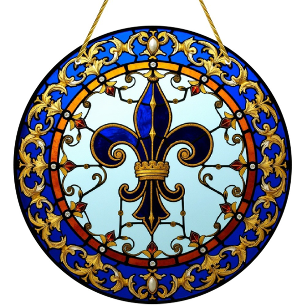 CIFbuy透明高清亚克力阳光捕捉器 皇家蓝花瓣设计狂欢节挂饰（TikTok、temu下自提）-5