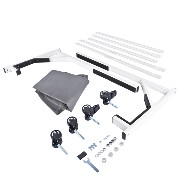 硬顶敞篷架 White Hard Top Storage Cart with Dust Cover Fits for Chevrolet Corvette C4 Mercedes-Benz R129-7