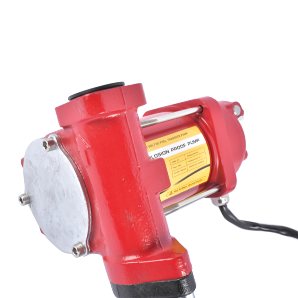 抽油泵 High Flow 10GPM 12V Fuel Transfer Pump Cast Iron with Hose & Manual Nozzle Kit for Gasoline Diesel Kerosene-8