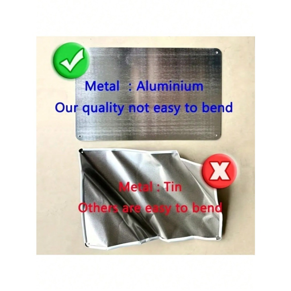 CIFbuy注意安全增强警告标志 坚固金属材质 户外室内使用（TikTok、temu下自提）-6