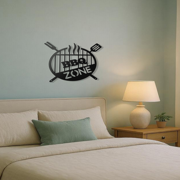 CIFbuy复古做旧3D圆形铁制墙面装饰牌 农庄家居装饰品 万圣节圣诞节礼物（TikTok、temu下自提）-2