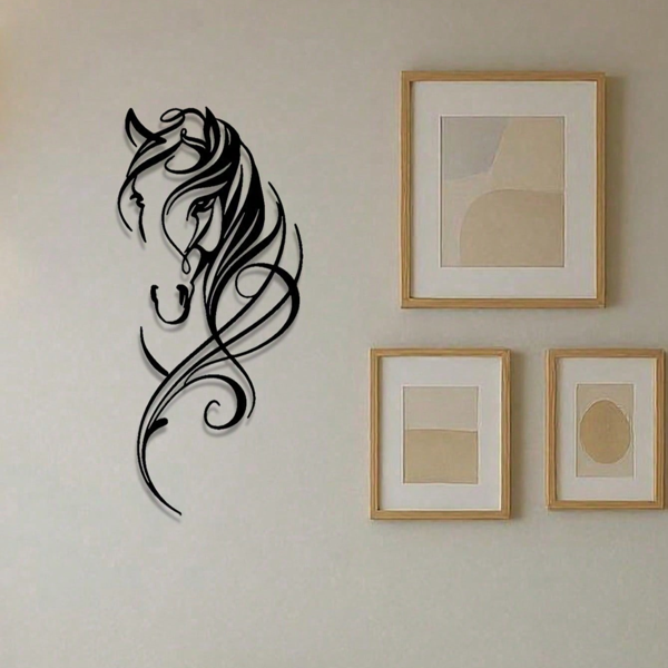 CIFbuy复古工业马金属壁饰客厅办公室酒吧礼物(TikTok、temu下自提)-5