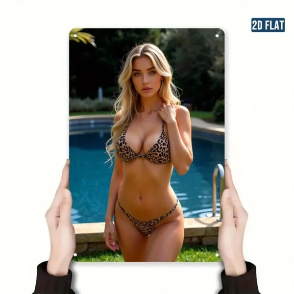 CIFbuy复古金属墙壁装饰牌2D平面家居艺术适用于卧室客厅办公室DIY装饰礼物(TikTok、temu下自提)-6