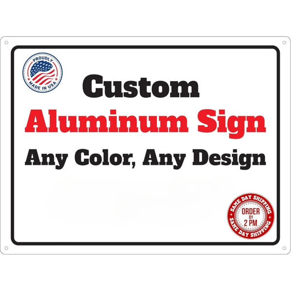 CIFbuy定制金属标牌个性化标识牌家居商业办公室耐用可户外展示(TikTok、temu下自提)-1