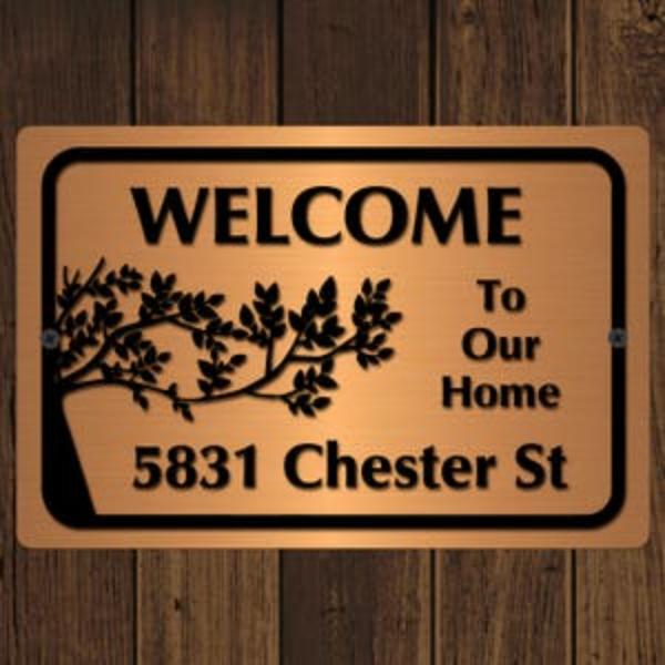 CIFbuy个性化定制家庭地址标牌金属门牌 （TikTok、temu下自提）-6