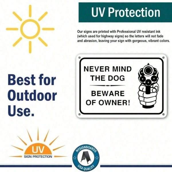 CIFbuy警惕业主标识复古金属警告标志适用于庭院车库墙壁(TikTok、temu下自提)-8