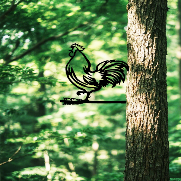 CIFbuy复古乡村风格室外铁制花园装饰艺术标牌墙挂(TikTok、temu下自提)-5