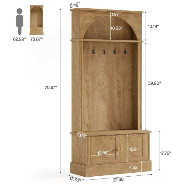 入口衣帽架鞋柜-2