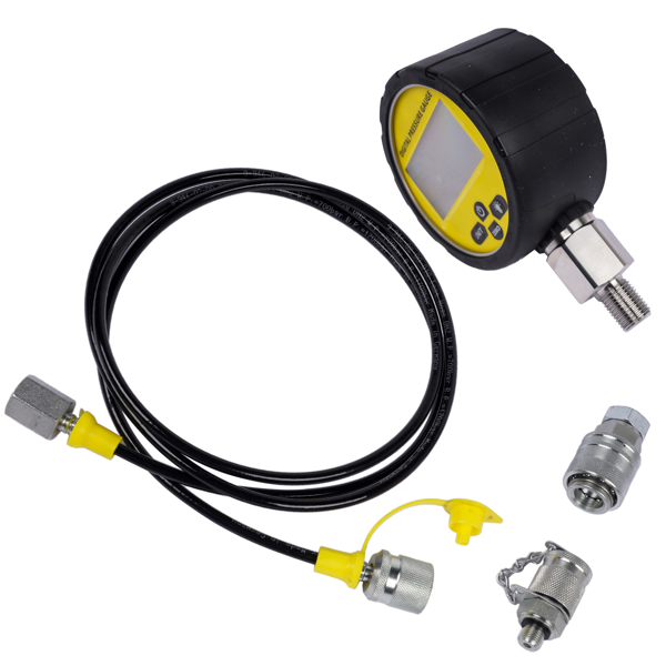数字压力表 IP65 Digital Pressure Gauge 4-unit Display 0.2% Accuracy Replacement for Mining Construction-3