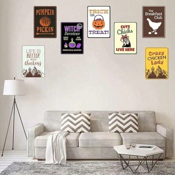 CIFbuy 8x12英寸趣味金属墙饰 用于车库家居装饰（TikTok、temu下自提）-9