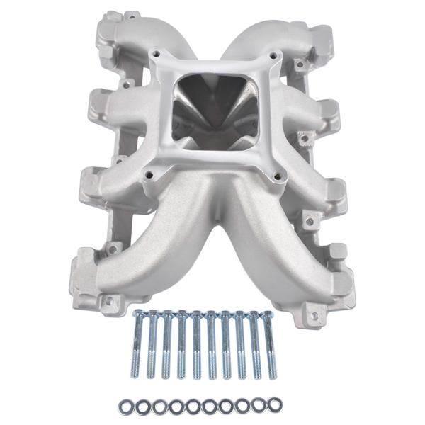 进气歧管 28097 Single Plane Intake Manifold Fits for GM III LS1/LS2/4.8/5.3/6.0L RPM 3500-8000-3