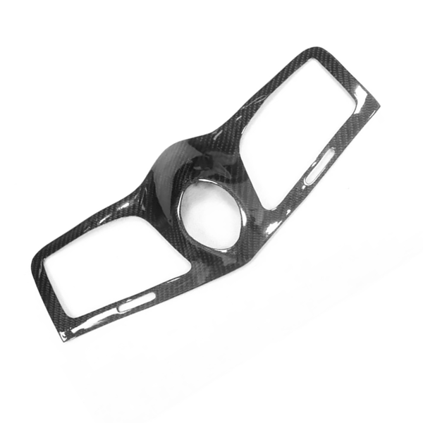 适用于玛莎拉蒂 GranTurismo 08-17 的碳纤维中控台时钟通风面板盖装饰条-5